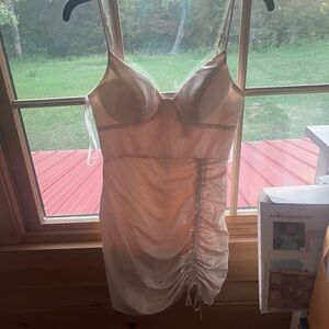 Creme hoco dress